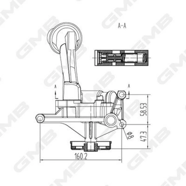 Mercedes Yag Pompası - Dislisi Üzerinde - Gmb Goas-53a - Resim 1