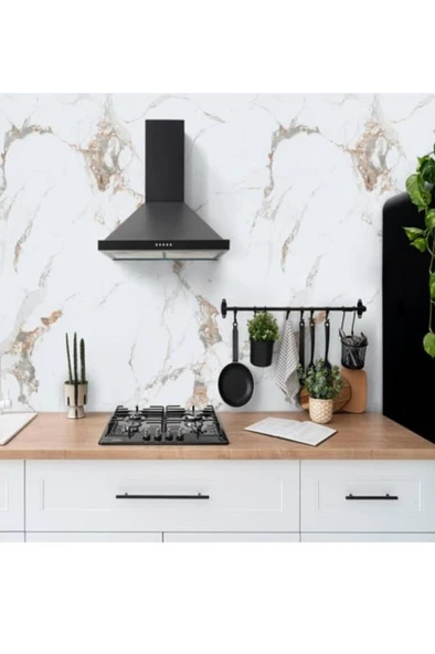 60cmx300cm Tek Parça Yapışkanlı Rulo Mermer Desenli Duvar Paneli Kağıdı Silinebilir CF-1001-NEXO - Resim 4