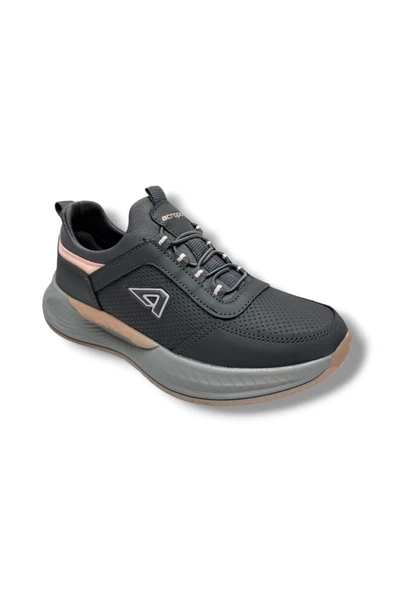 Acropol 137-26 Cilt Deri Slip On Anatomik Kadın Sneaker Füme Pudra 36-40 ürün görseli 1