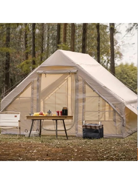 Campfit Tenteli Şişme Çadır 300x210x190 cm  4-5 Kişilik Şişme Çadır Pompalı - Resim 2