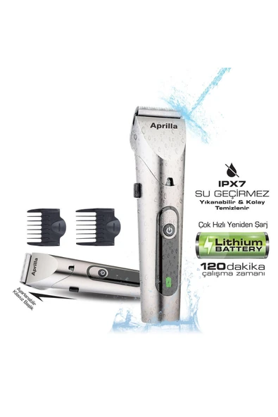 Aprilla AHC-5035 Tıraş Makinesi Profesyonel Şarjlı Erkek Saç Sakal Kesim - Resim 2