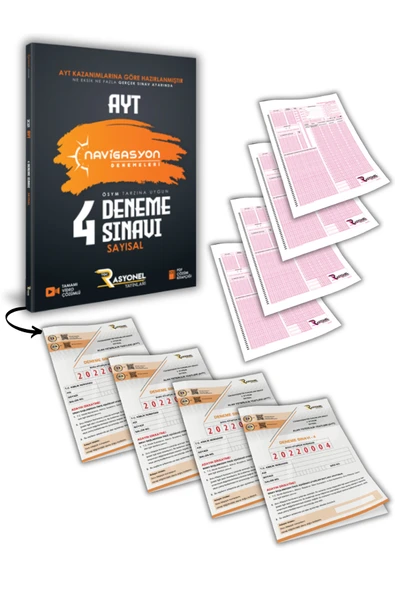 Ayt Sayısal 4'lü Deneme Seti (MEB VE 2025 AYT MÜFREDATINA UYGUN) ürün görseli 1