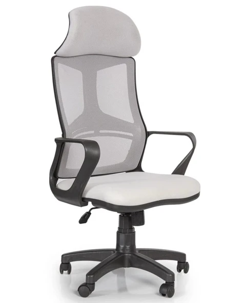 Ev Ve Ofis Çalışma Sandalyesi Oyuncu - Yönetici Koltuğu Bilgisayar Sandalyesi - Arya Gri Model - Resim 2