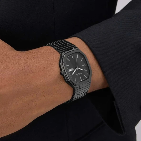 GUESS GUGW0978G4 SİYAH İYON KAPLAMA UNISEX KOL SAATİ - Resim 6