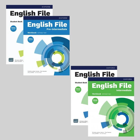 English File 5th Pre intermediate + intermediate Student's Book + Workbook fifth (KOD YOKTUR) ürün görseli 1