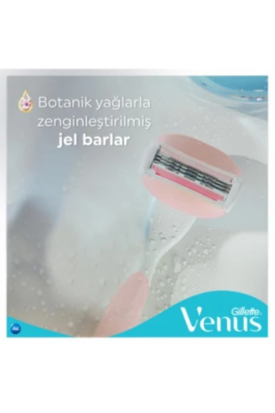 Gillette Venüs Comfortglide Spa Breeze Kadın Tıraş Makinesi 4 Yedek Tıraş Bıçağı - Resim 4