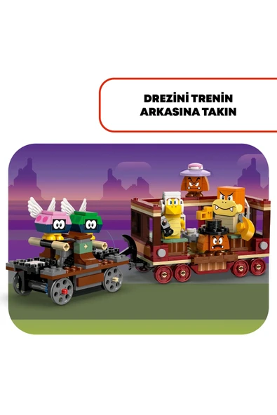 ® Super Mario™ Bowser Ekspres Treni 71437 - 9+ Çocuklar için Yaratıcı Oyuncak Yapım Seti (1392P) - Resim 8