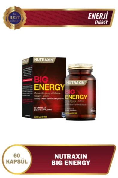 Nutraxin Big Energy - Vitamin Takviyesi 60 Tablet - Resim 7