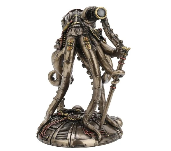 Veronese Design Steampunk Uzaylı Ahtapot Heykeli - Resim 4