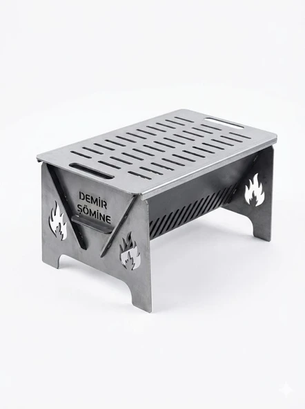 Demonte Mangal Portatif Çantalı Mini Pratik Katlanır Mangal ürün görseli 1