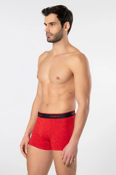 Cacharel Erkek Desenli Likralı Boxer 3'lü Paket 1339/Lacivert 2 - Resim 2