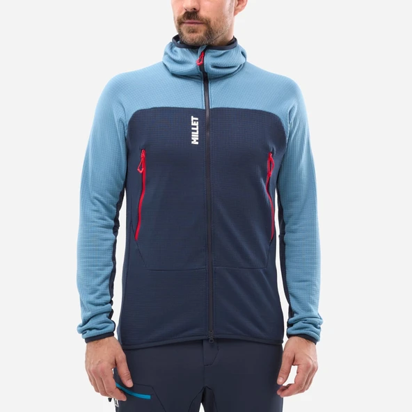 Millet FUSION GRID Kapşonlu T.Fermuar POLARTEC® POWERGRID Erkek Ceket MIV9024 N9302 - Resim 3