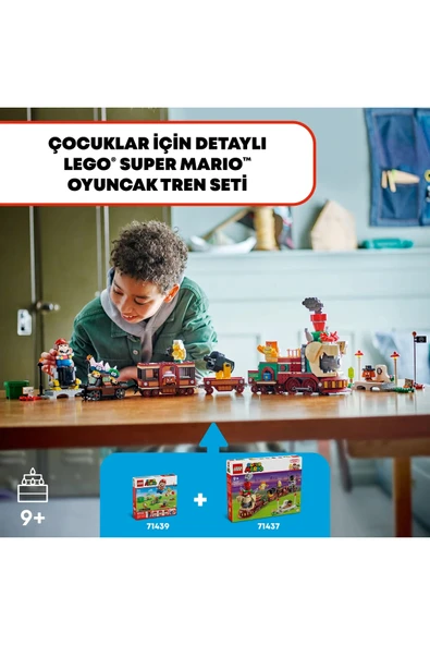 ® Super Mario™ Bowser Ekspres Treni 71437 - 9+ Çocuklar için Yaratıcı Oyuncak Yapım Seti (1392P) - Resim 5
