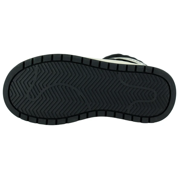 Erkan saçmacı  Siyah Vegan Bağcıklı Kürk Astarlı Yuvarlak Burun Günlük Bot - Resim 3