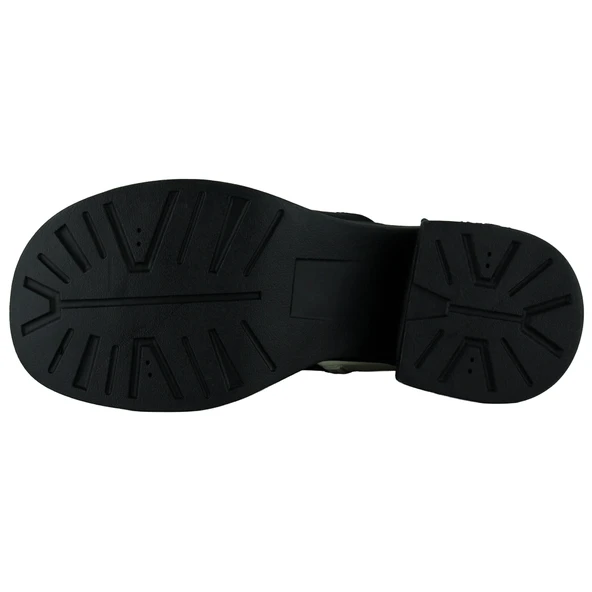 Erkan saçmacı Bej Rugan Bağcıklı Fermuarlı Kürk Astarlı Yuvarlak Burun Kalın Topuklu Günlük Bot - Resim 3