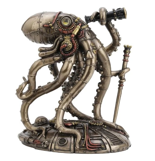 Veronese Design Steampunk Uzaylı Ahtapot Heykeli ürün görseli 1