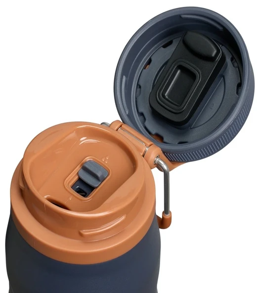 STANLEY THE ICEFLOW TWİST FLİP 0.70 LİTRE TERMOS KOYU MAVİ RENK - Resim 2