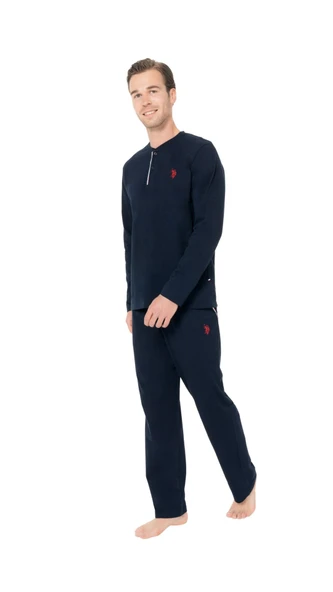 Us Polo Erkek Çocuk Uzun Kol Pijama Takım 18958 - Resim 2