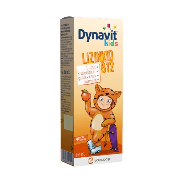 Dynavit Kids Lizinkid B12 Takviye Edici Gıda 150 ml ürün görseli 1