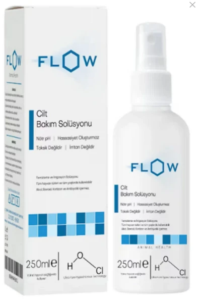 Flow Kedi Köpek Cilt Bakım Solüsyonu Hipoloröz Asit 250 ml ürün görseli 1