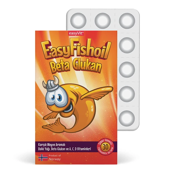 Easy Fish Oil Beta Glukan Çiğnenebilir 30 Jel Form ürün görseli 1