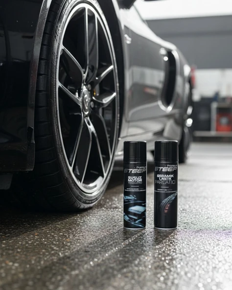 STEEP Susuz Motor Temizleyici Seramik Lastik Parlatıcı 500 Ml 2'li Set - Resim 2