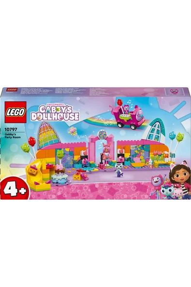 ® Gabby’s Dollhouse Gabby’nin Parti Odası 10797 - 4+ Çocuklar için Oyuncak Yapım Seti (252P) - Resim 3