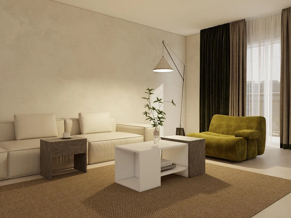 MM Lupo Orta Sehpa Hnı-Byz 1040*420*450 - Resim 4