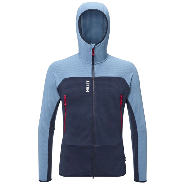 Millet FUSION GRID Kapşonlu T.Fermuar POLARTEC® POWERGRID Erkek Ceket MIV9024 N9302 ürün görseli 1