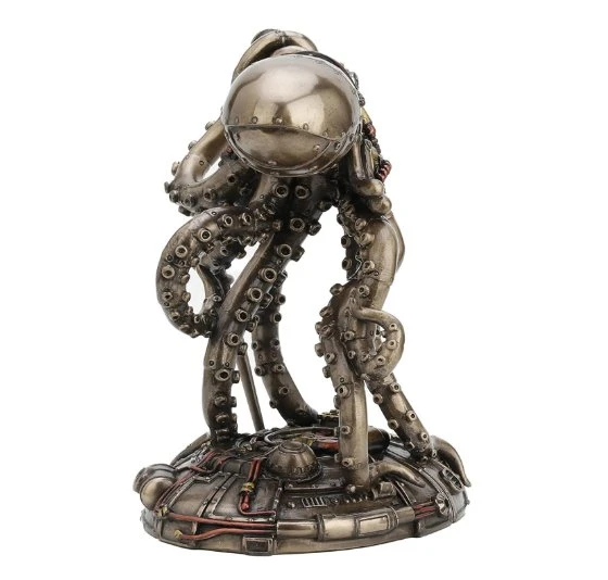 Veronese Design Steampunk Uzaylı Ahtapot Heykeli - Resim 2