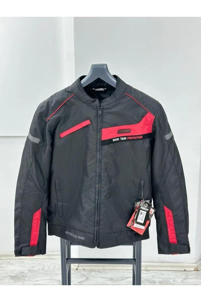 PROSEV 4 MEVSİM KISA MONT SNL 5305 BLACK RED ürün görseli 1