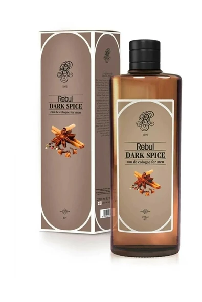 Rebul Dark Spice Kolonya 250ml (CAM ŞİŞE) 3' Lü Set - Resim 2