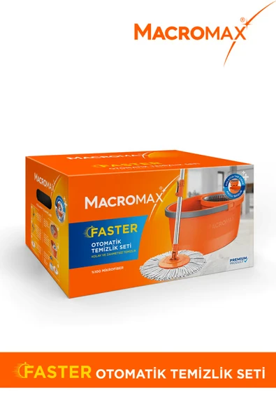 Macromax Faster Yeni Nesil Otomatik Temizlik Seti Pratik Kolay Sıkma Döner Başlık 8681893000197 ürün görseli 1