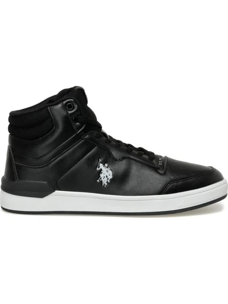 U.S.POLO ASSN ORION HI 3PR SİYAH BEYAZ COMFORT CASUAL BOĞAZLI SNEAKER - Resim 3