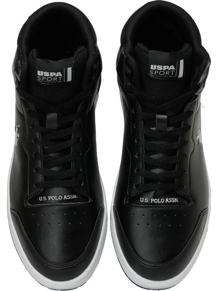 U.S.POLO ASSN ORION HI 3PR SİYAH BEYAZ COMFORT CASUAL BOĞAZLI SNEAKER - Resim 6