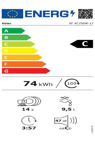 HAİER BULAŞIK XF 4C7S0W-17 10PRG - Resim 4