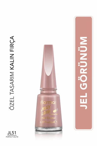 Flormar Jel Görünümlü Parlak Oje (Pembe) - Resim 3