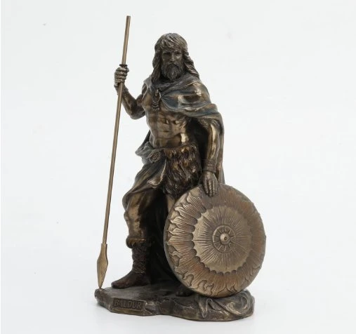 Veronese Baldr Bronz Kaplama Heykeli - Resim 5