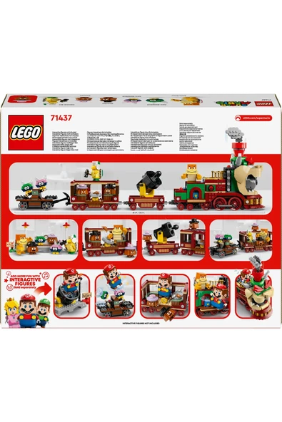® Super Mario™ Bowser Ekspres Treni 71437 - 9+ Çocuklar için Yaratıcı Oyuncak Yapım Seti (1392P) - Resim 4