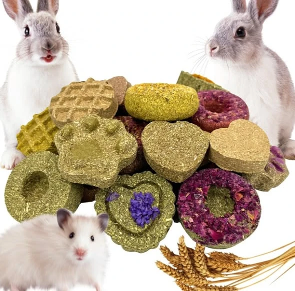 Tavşan Hamster Doğal Çiğneme Oyuncağı 24 Parça ürün görseli