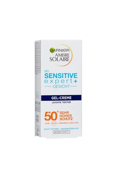 Garnier Ambre Solaıre Sensitive Expert Yüz Jel spf 50+ Güneş Kremi 50ml ürün görseli