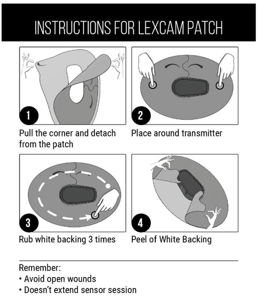 Lexcam Dexcom G6 Sensör Uyumlu Su Geçirmez Yapışkan Yama 30 Adet - Resim 2