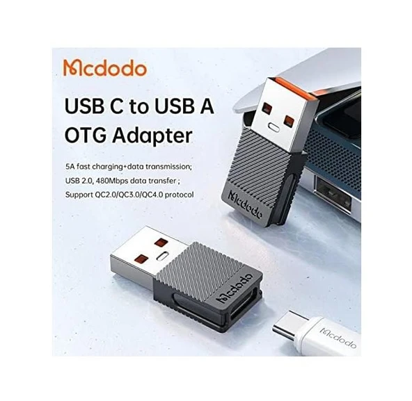 Mcdodo OT-6970 Type-C To Usb Dönüştürücü Adaptör Siyah - Resim 3