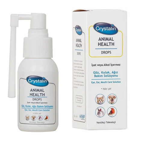 Crystalin Animal Health Drops 50 ML ( Göz, Kulak ve Ağız Bakım Solüsyonu ) ürün görseli 1
