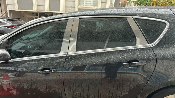 Opel Astra j HB Uyumlu 2009-2020 Krom Cam Direği 6 Parça Paslanmaz Çelik Astra J - Resim 2