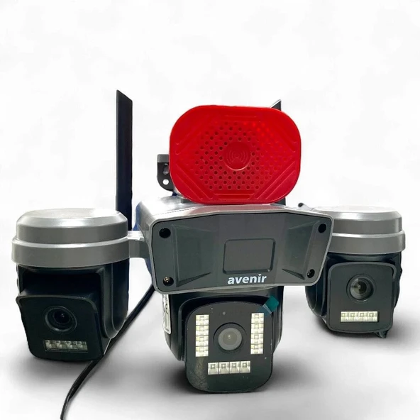Avenir AV-S308 6mp 3 Kameralı Ptz Wifi Kamera ürün görseli 1