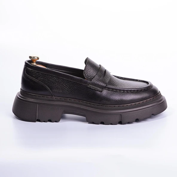 Tetri K416 Ramonelli Model Gerçek Deri El Yapımı Erkek Kahve Casual Ayakkabı - Resim 4