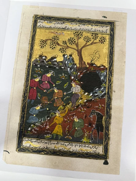 Doğanın Kucağında Dervişler Adlı El Yapımı Minyatür Resim 30x20 cm - Resim 3