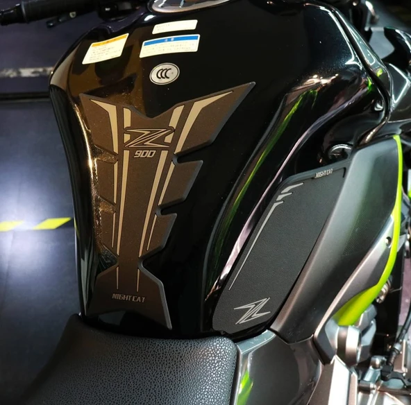 Night Cat Kawasaki Z900 Motosiklet Benzin Deposu Koruyucu Ped - Resim 8