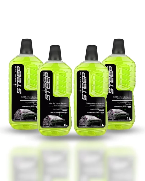 STEEP Ultimate Cilalı Oto Şampuan Ph Nötr 1 Lt 4 Adet ürün görseli 1